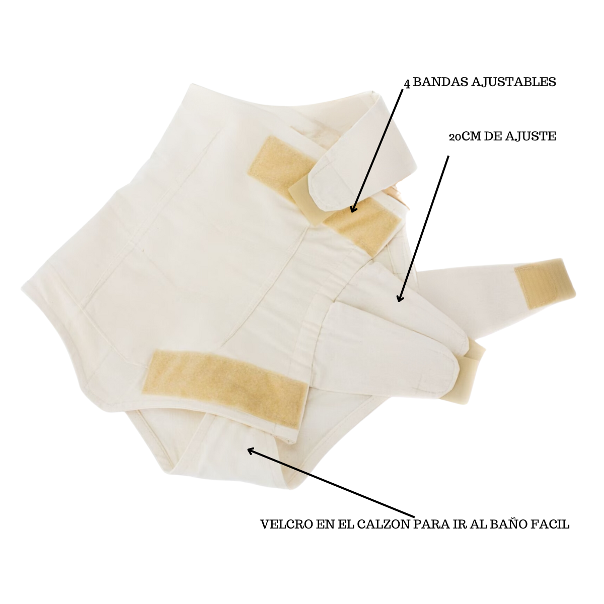 Cinturilla postparto de manta.