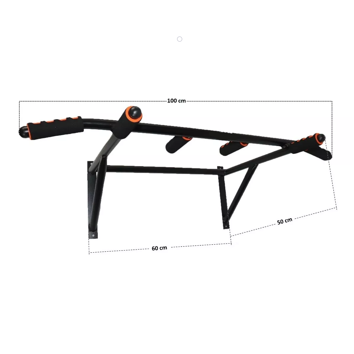 Barra Para Dominadas Ejercicio En Casa Abdominales Rojo Puño Negro