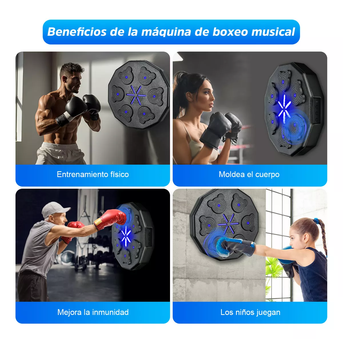 Máquina De Boxeo Karate Musical Electrónica Montadas Pared