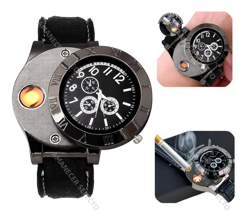 Reloj Encendedor Electronico Recargable Usb Con Sensor