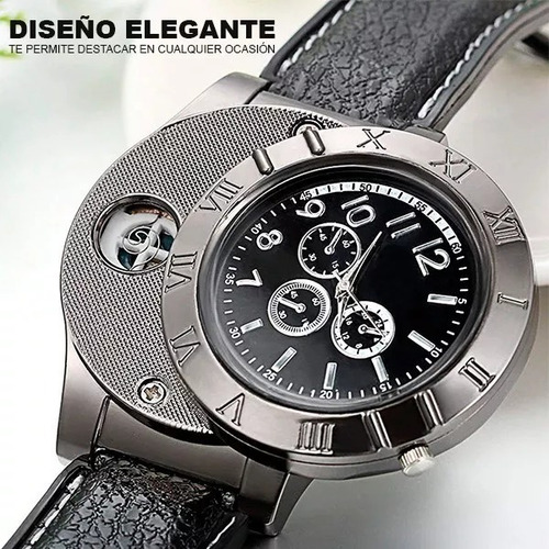 Reloj Encendedor Electronico Recargable Usb Con Sensor