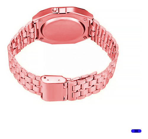 Relojes Mayoreo Vintage Retro Digital A168 Correa Metal Color de la correa Rose gold