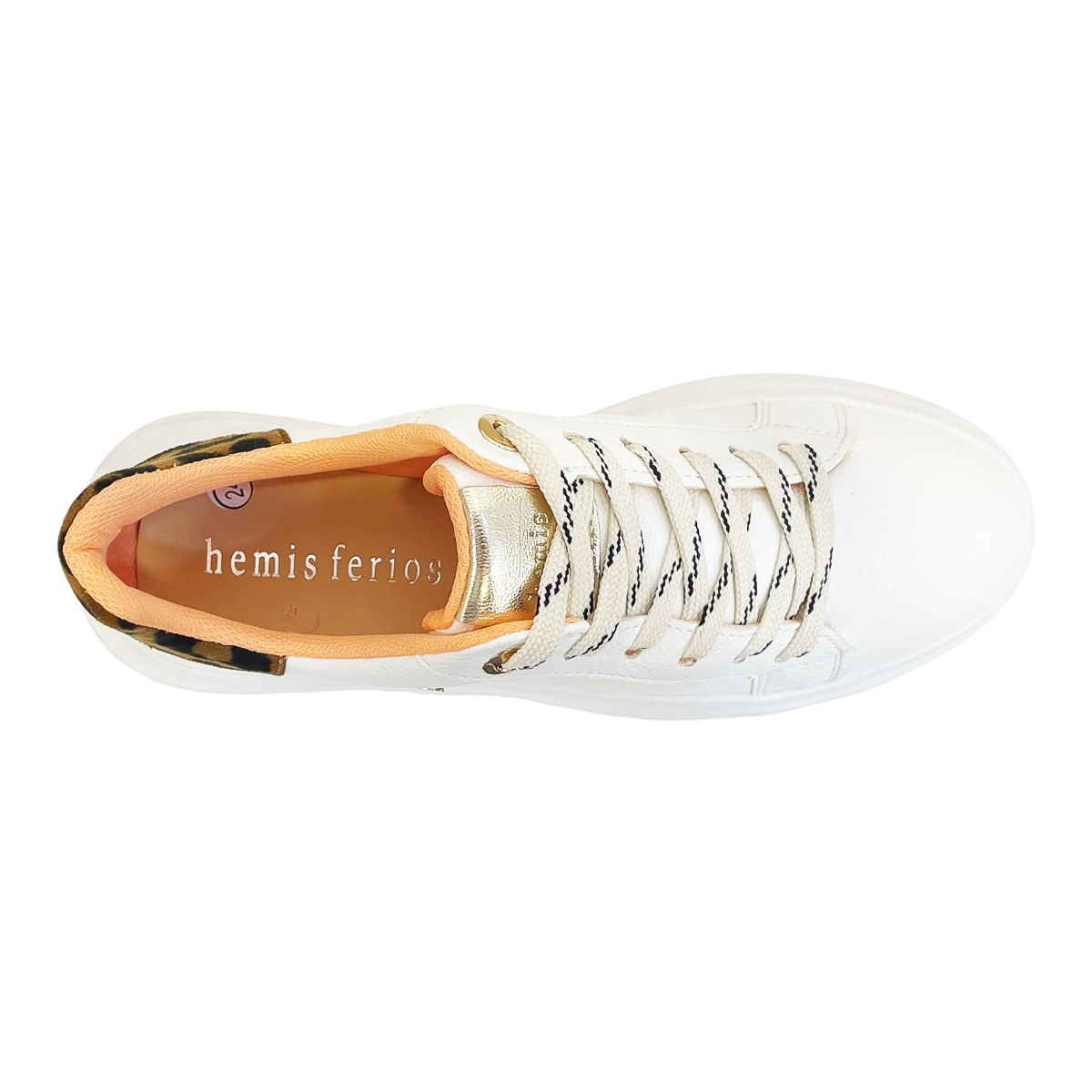 Tenis Blancos Con Plataforma Mujer Hemisferios