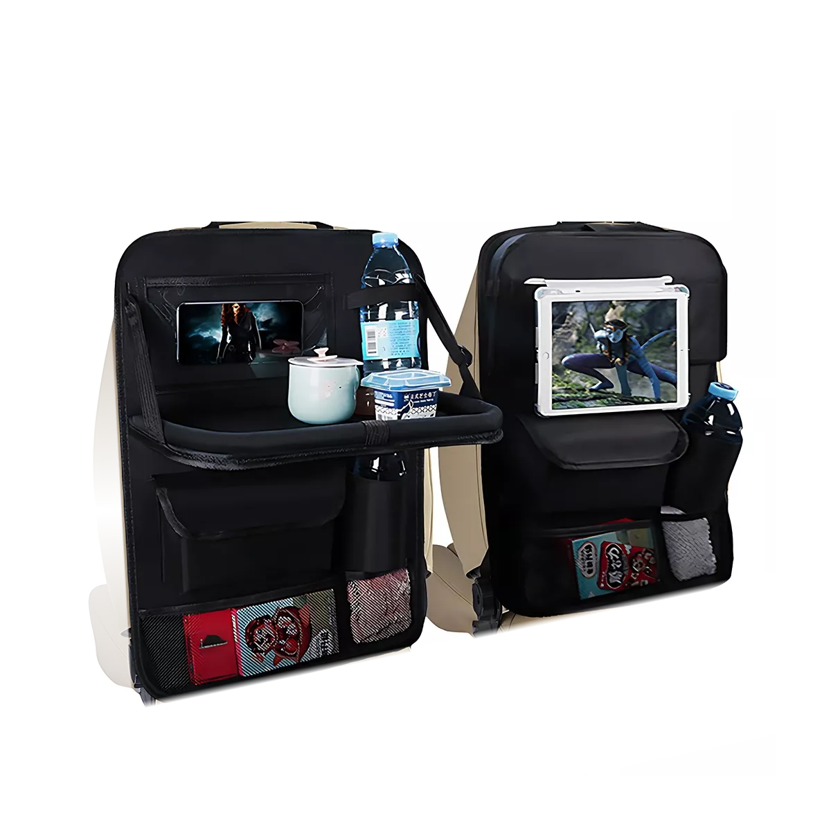 Organizador Para Asiento Trasero Auto Coche Mesa Bolsa 2 Pzs
