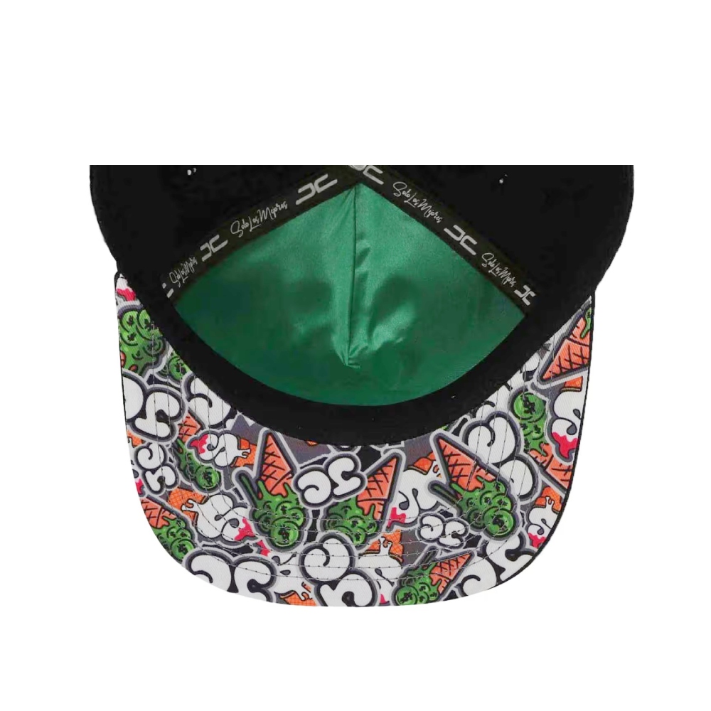 Gorra PLana JC Hats ice Cream Negro Ajustable 001658 De Hombre .