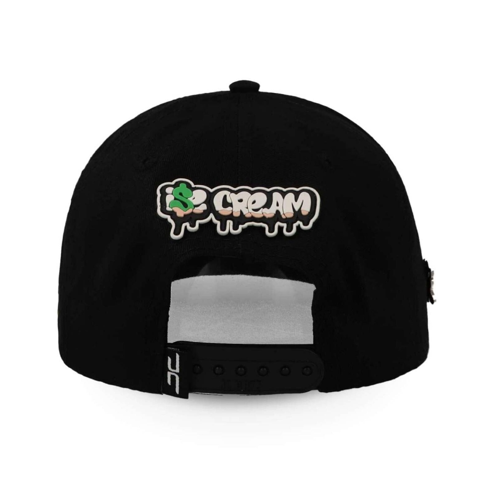 Gorra PLana JC Hats ice Cream Negro Ajustable 001658 De Hombre .