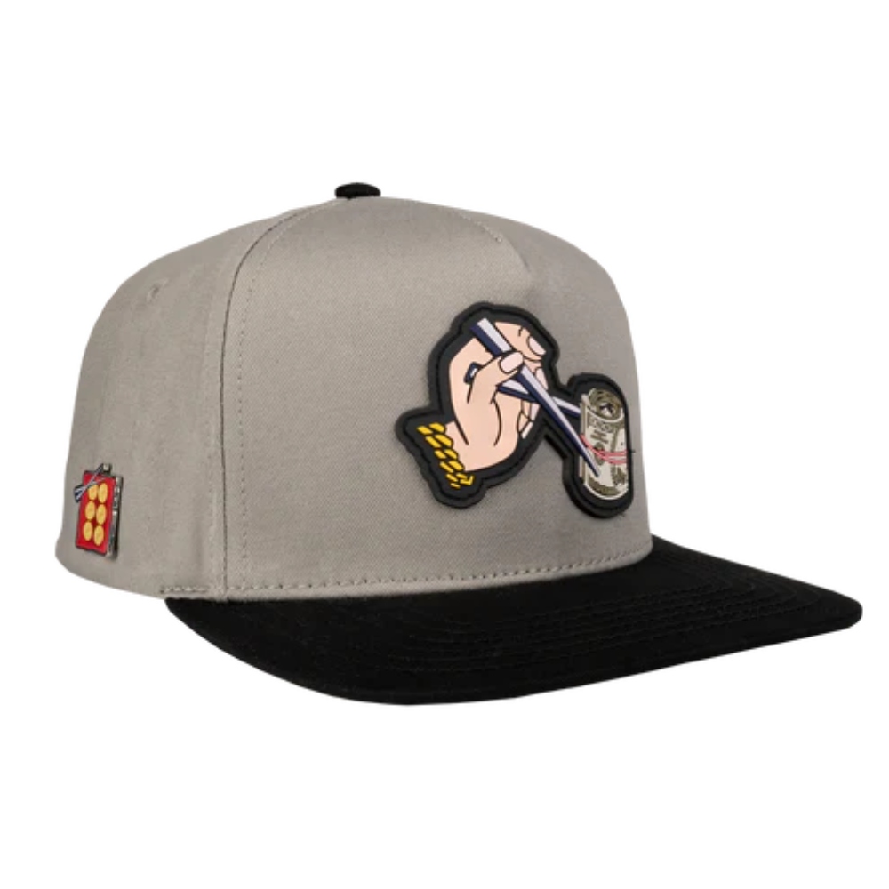 Gorra  Plana JC Hats Roll Gray Gris 001650 Ajustable De Hombre 