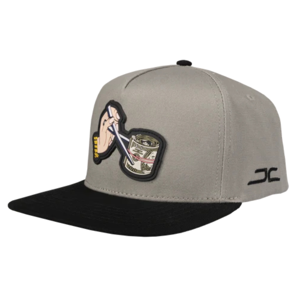 Gorra  Plana JC Hats Roll Gray Gris 001650 Ajustable De Hombre .