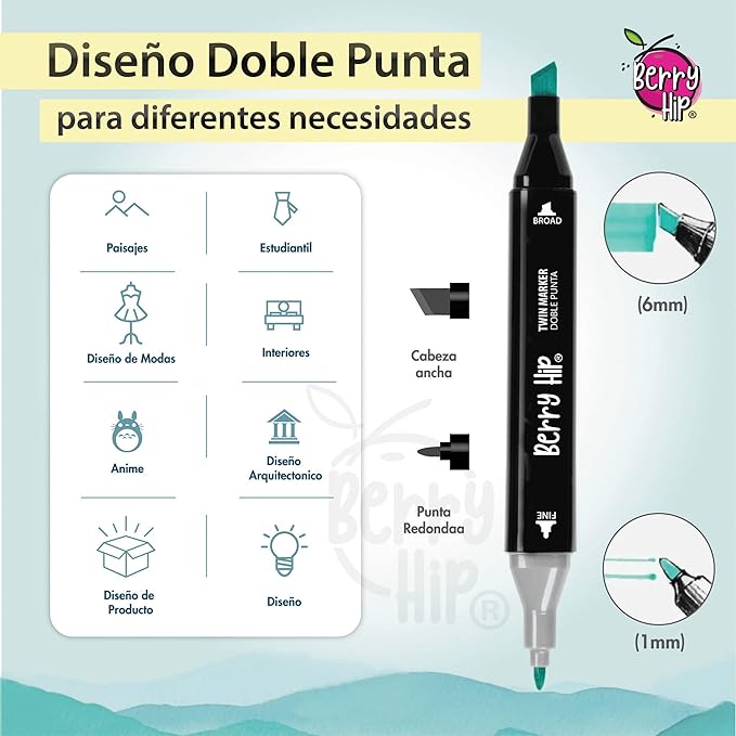 A Set de 60 Plumones Marcadores Doble Punta para Colorear, Incluye Base de Ordenamiento, Ideal para Crear Diseños Coloridos,Perfecto para Artistas y Aficionados.