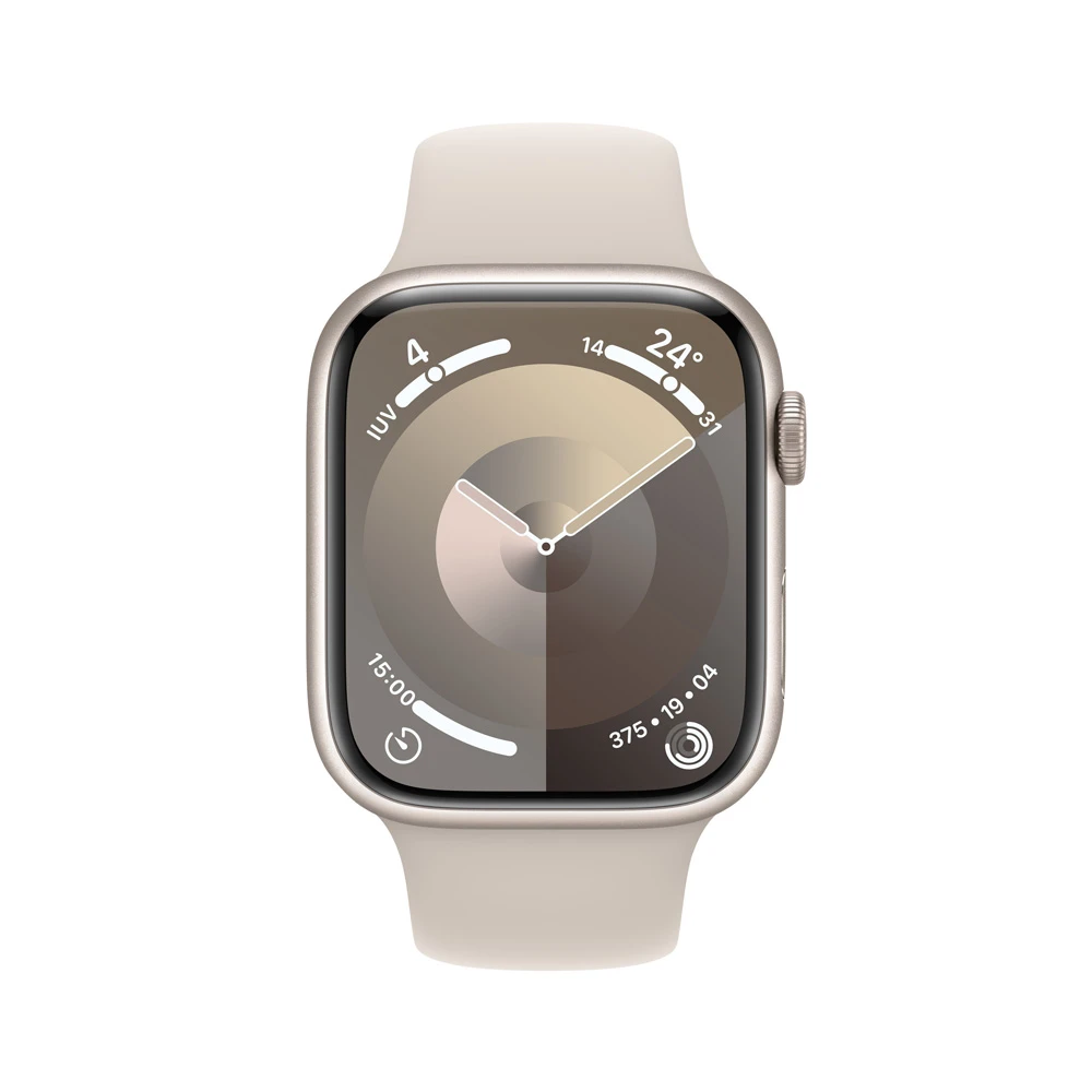 Apple Watch Series 9 Gps 45 Mm Correa M/l - Blanco Estelar