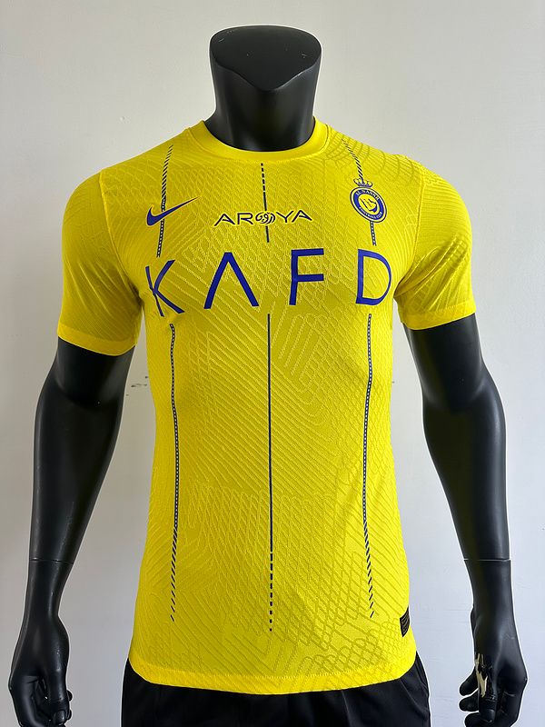 Jersey Al Nassr 2023/2024 Local Amarillo Cristiano Ronaldo CR7 Talla L.