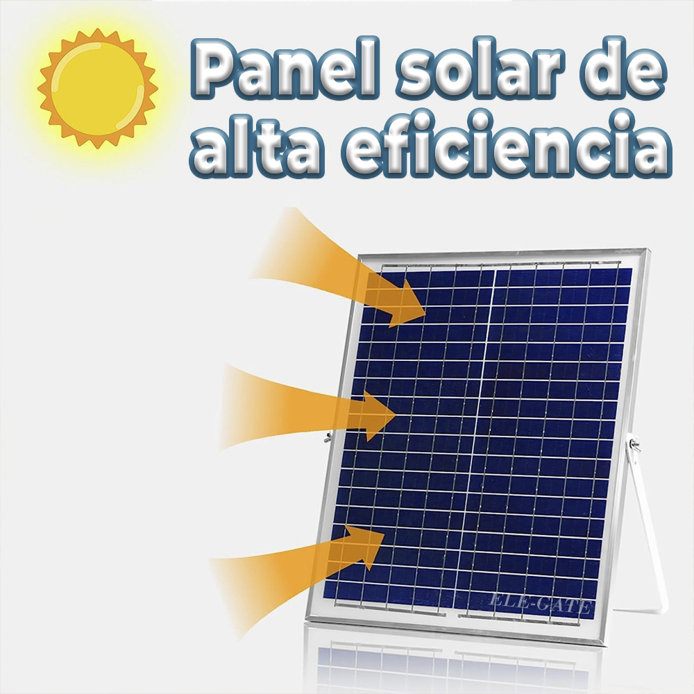 Ventilador Solar con Panel incluido y Base de Carga USB para cargar tus equipos electronicos 16 Pulg