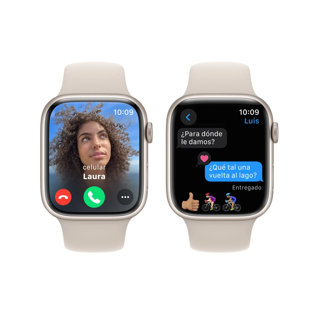 Apple Watch Series 9 Gps 41 Mm Correa S/M - Blanco Estelar