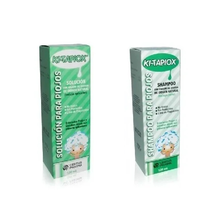 KITAPIOX Shampoo para Piojos y Liendres 120 mL.