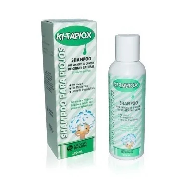 KITAPIOX Shampoo para Piojos y Liendres 120 mL.