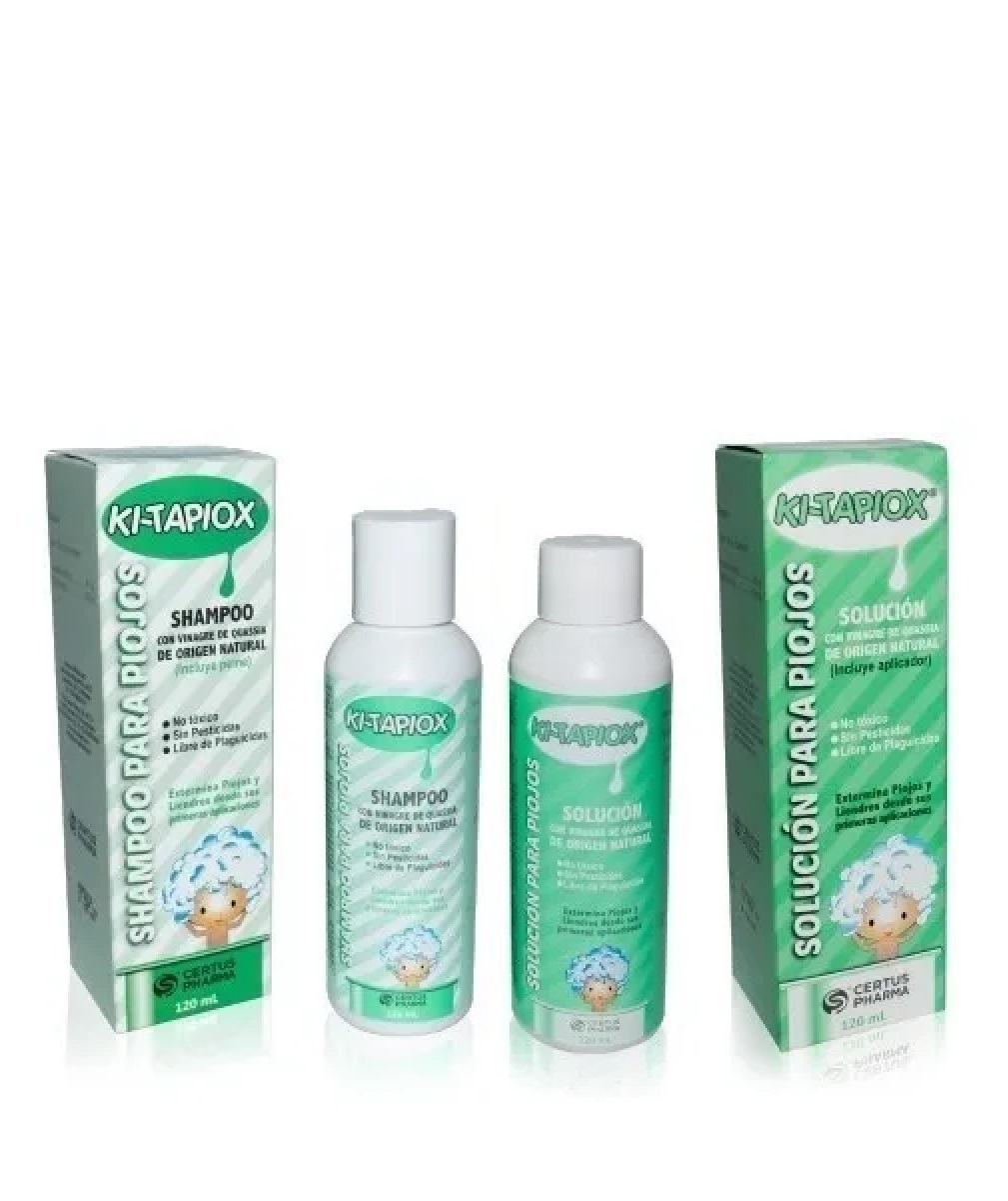 KITAPIOX Shampoo para Piojos y Liendres 120 mL.