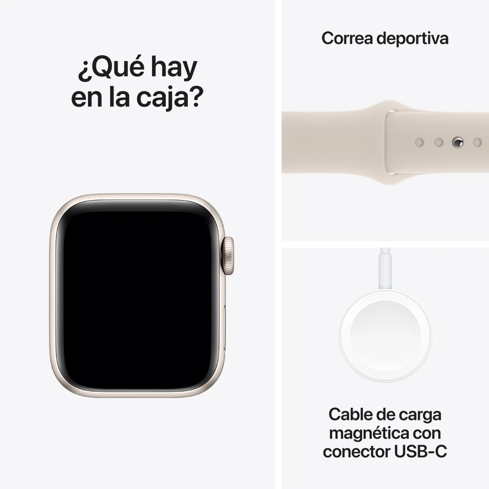 Apple Watch SE 2 Gps 40 Mm Correa S/M - Blanco Estelar