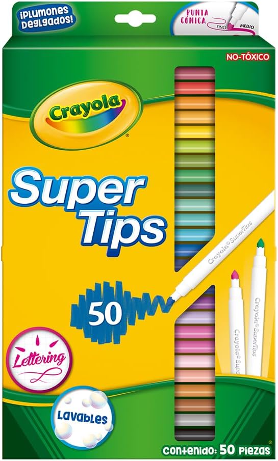 A CRAYOLA 50 Super Tips.