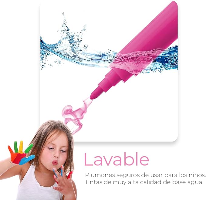 A Raganet, Set de Arte Profesional con 145 Piezas, Juego de Dibujo con Plumones, Colores, Pinturas, Aquarelas y Crayolas, Kit de Pintura con Estuche Organizador Portatil en Forma de Maletin Rosa.