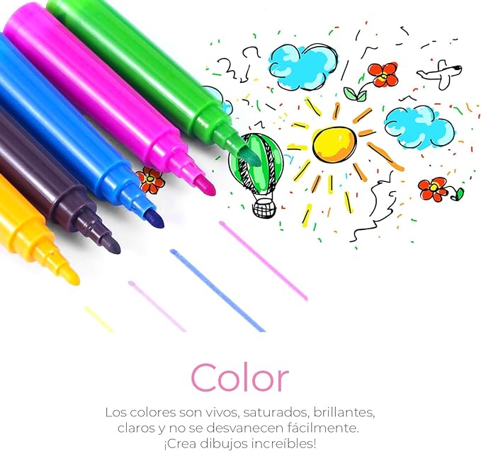 A Raganet, Set de Arte Profesional con 145 Piezas, Juego de Dibujo con Plumones, Colores, Pinturas, Aquarelas y Crayolas, Kit de Pintura con Estuche Organizador Portatil en Forma de Maletin Rosa.