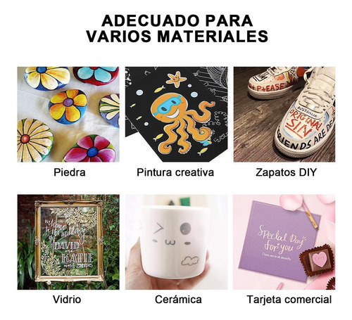 Marcadores Punta Plumones Pincel Acrílica Papeleria 48colors