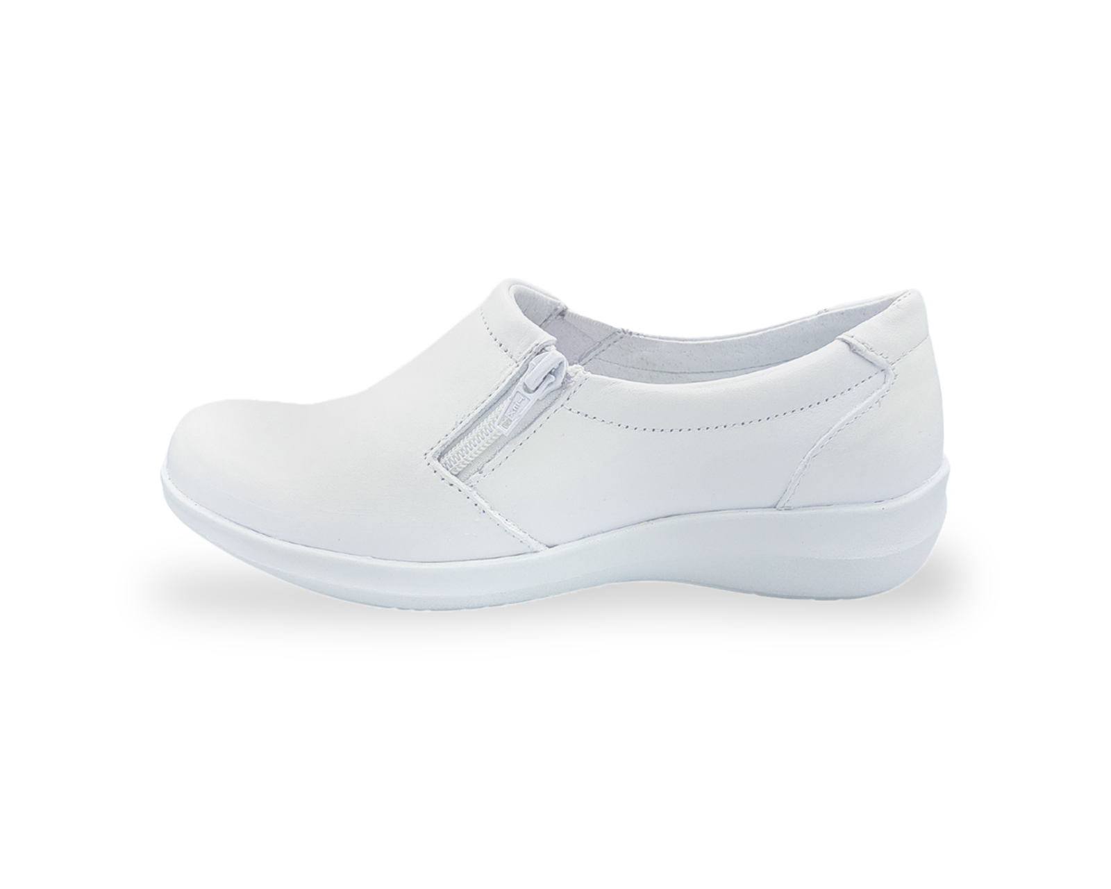 Zapato De Piel Blanco Mujer 20 horas