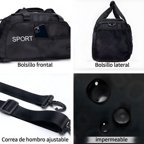 3en1 Mochila De Viaje Mujer Maletas Deportivas Bolsa De Gym