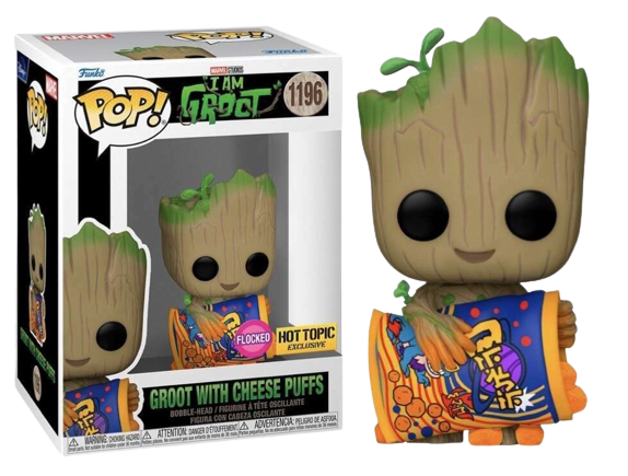 Funko Pop! Groot with cheese puffs Flocked