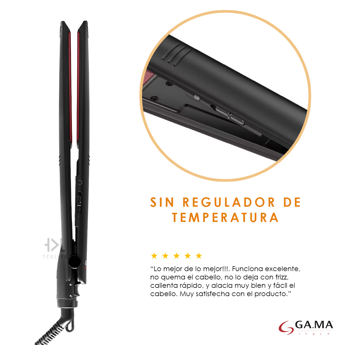 Plancha de Cabello Gama Italy Bella Tourmaline Versátil y Potente.