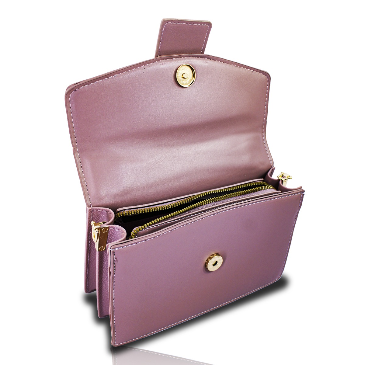 Bolso Rosa Taffy De Hombro Y Mano Crosbody Para Mujer.