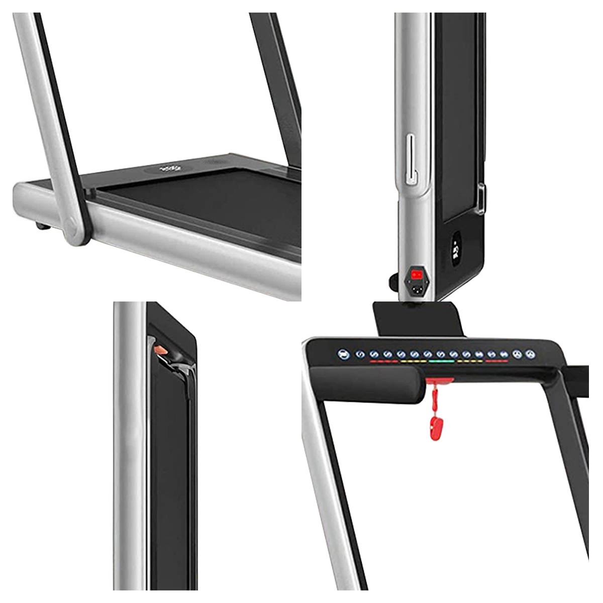 Caminadora Eléctrica SERVAL Level Fitness 2 En 1 110v Color Plata .
