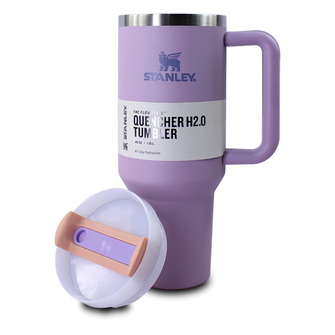 Vaso Termico Violeta Stanley De Acero Inoxidable 40oz Con Popote 