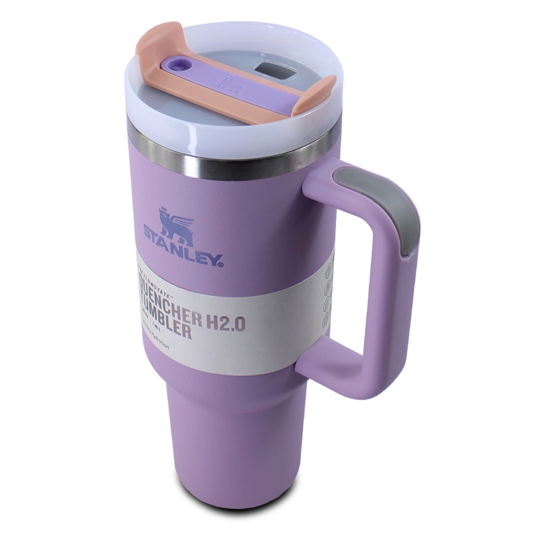 Vaso Termico Violeta Stanley De Acero Inoxidable 40oz Con Popote 