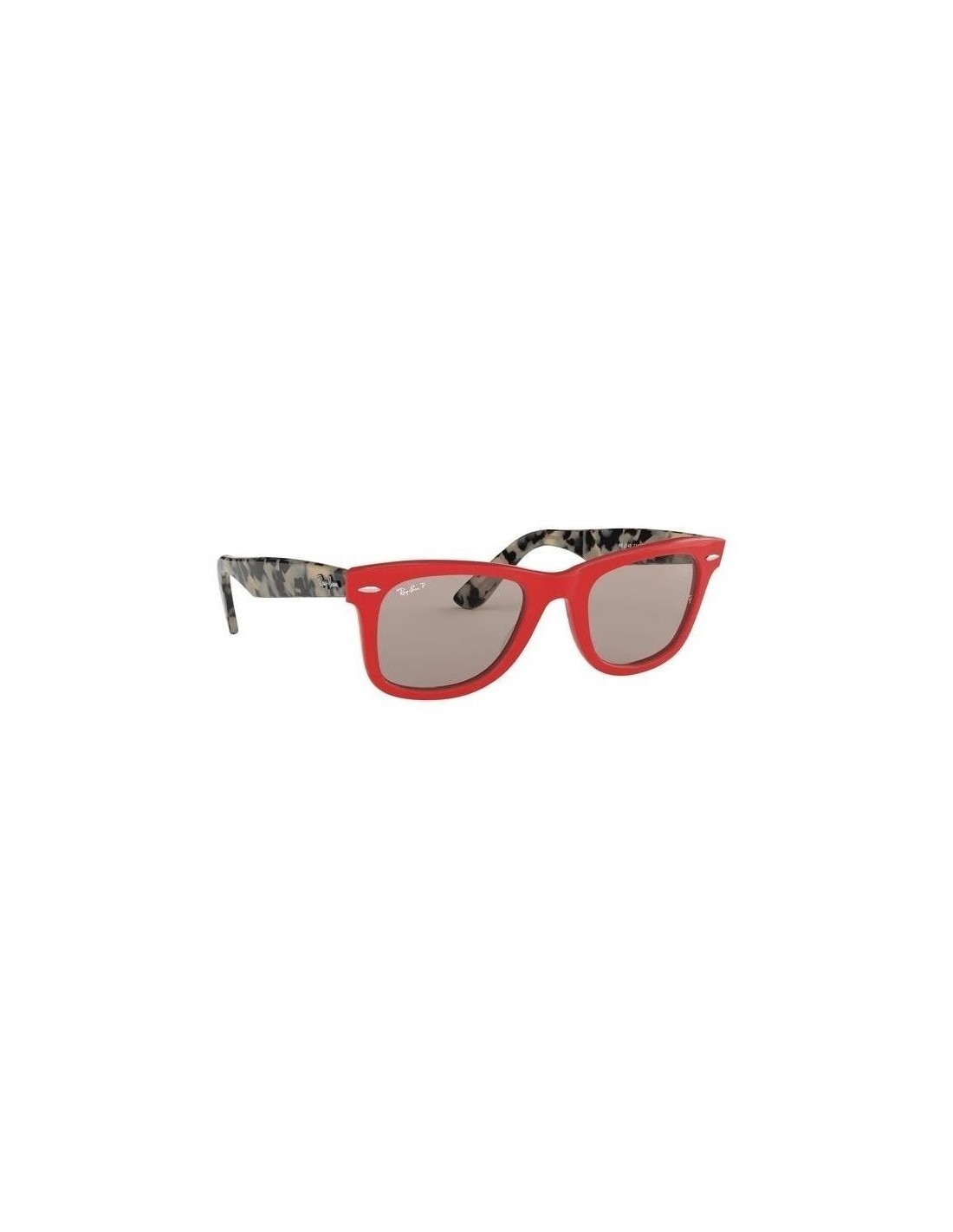 Lentes de sol Ray Ban Rb2140 1243p2 Wayfarer Polarizado Ciruela Rojo Carey