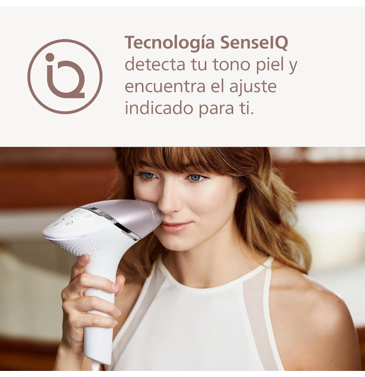 Depiladora Lumea prestige IPL tecnología sense IQ luz pulsada 4 cabezales inteligente 