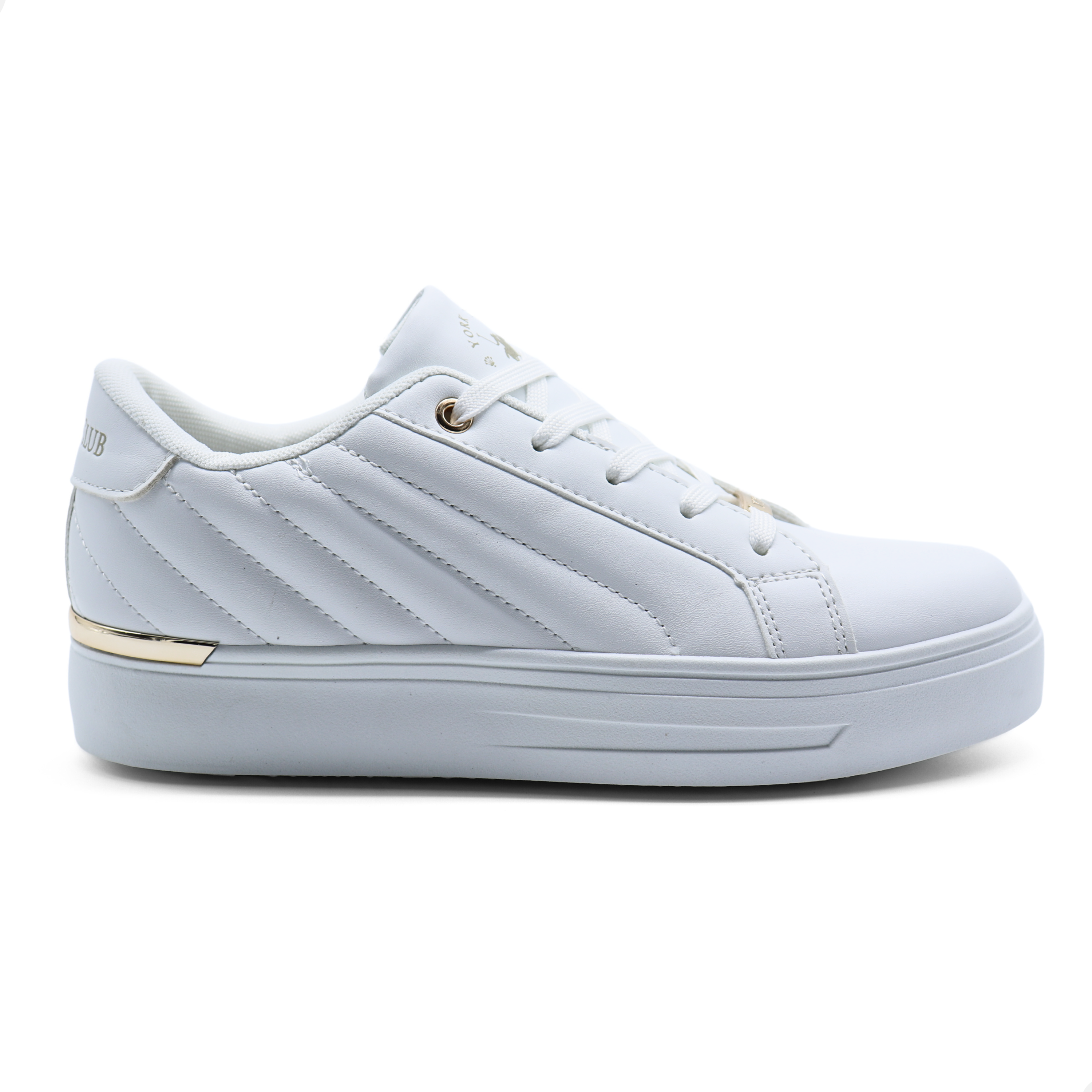 Tenis Polo Club Para Mujer Urbano York Team Plataforma Casual Blanco And24.
