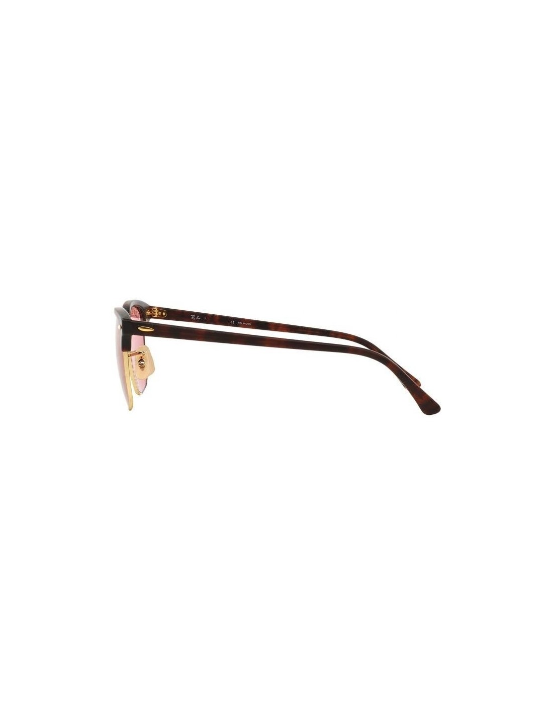 Lentes de sol Ray Ban Rb3016 114515 Clubmaster Rosa Transparente Polarizado