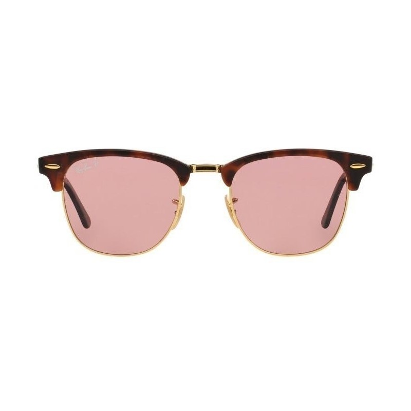 Lentes de sol Ray Ban Rb3016 114515 Clubmaster Rosa Transparente Polarizado