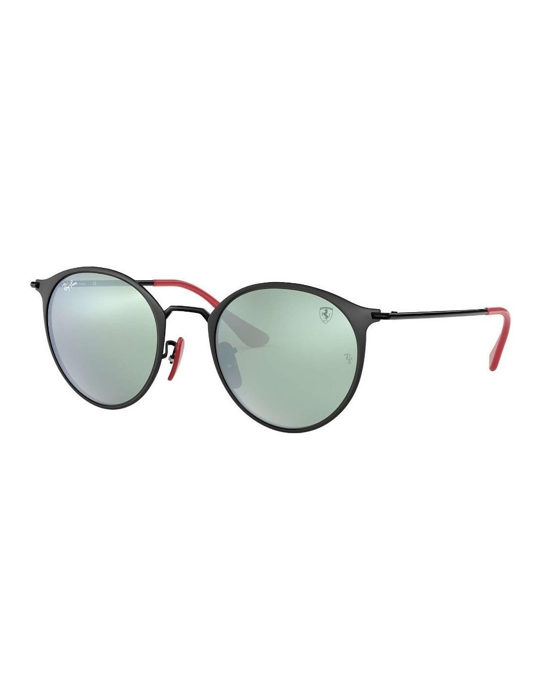 Lentes de sol Ray Ban Rb3602m F02230 Round Scuderia Ferrari Plata Espejo