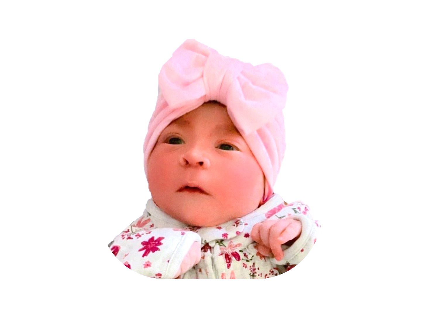Dúo Turbantes Gorritos para Bebé Niña - TYAMIA: Accesorios para la Cabeza, Producto para Bebés Recién Nacidas hasta 3 meses.