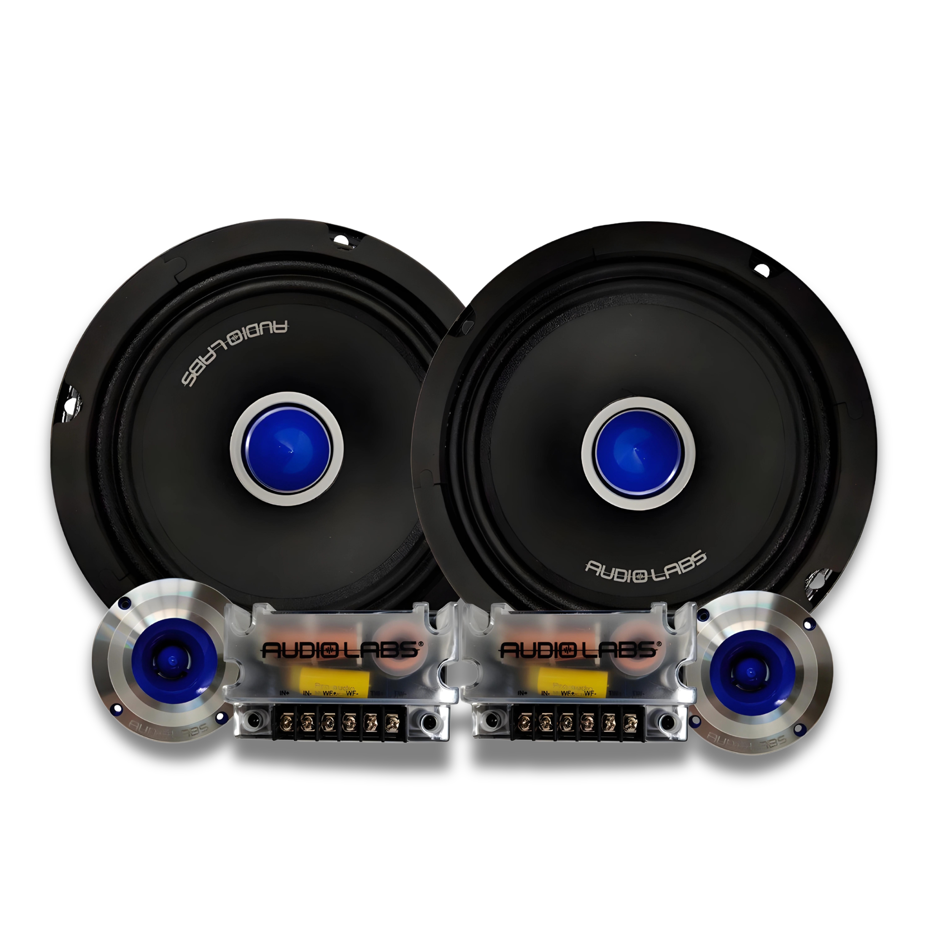 Set de Medios Audio Labs PRO65.2OS: Potencia y Claridad para Tu Viaje.