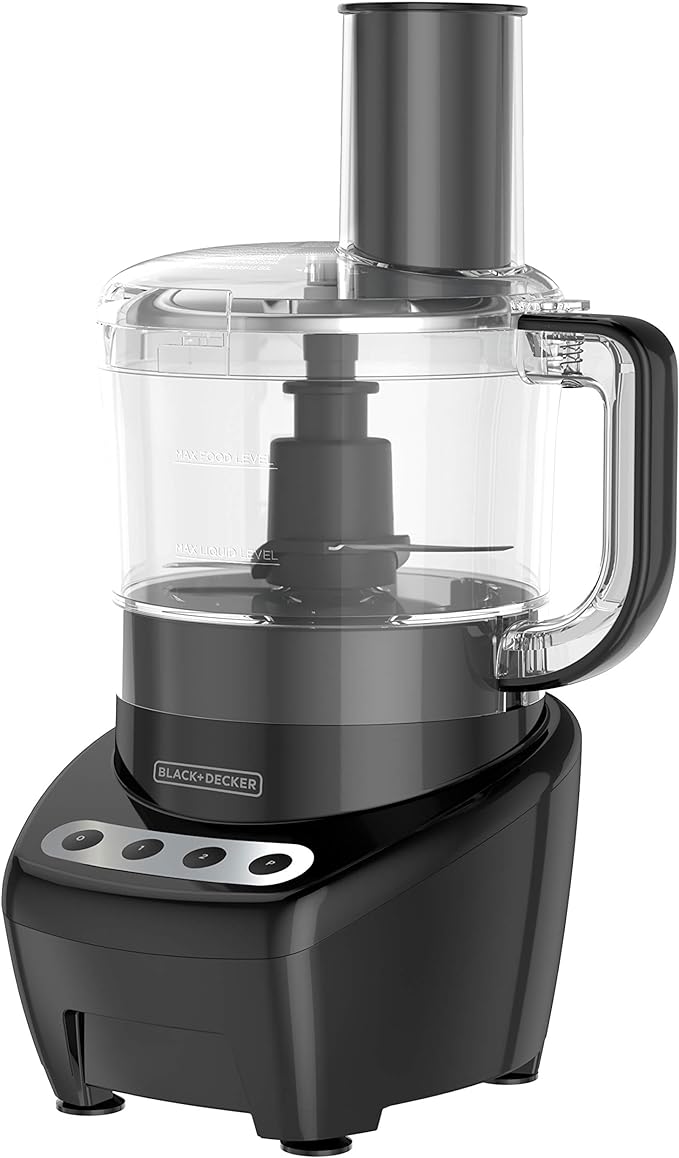 A Procesador de Alimentos Black + Decker, Mezcla, Pica, Rebana y Ralla, FP4200B-LA.
