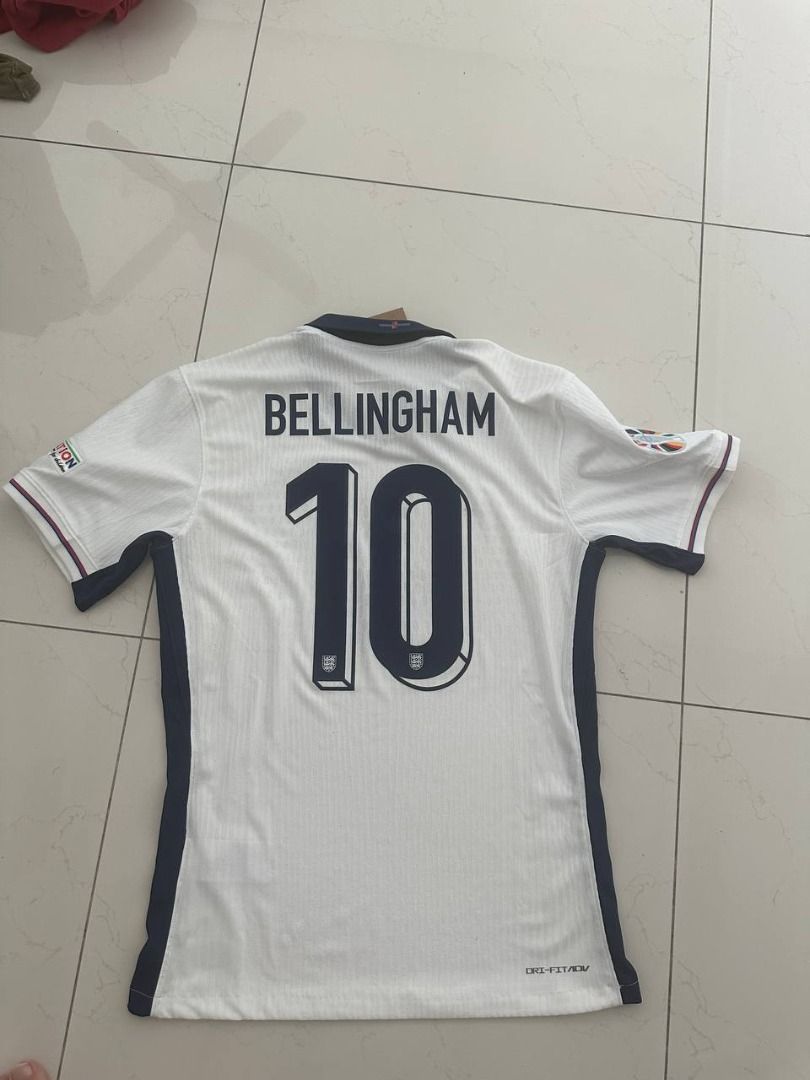 Nuevo! Jersey Inglaterra Eurocopa 2024 Titular Blanca Bellingham 10 Talla L.