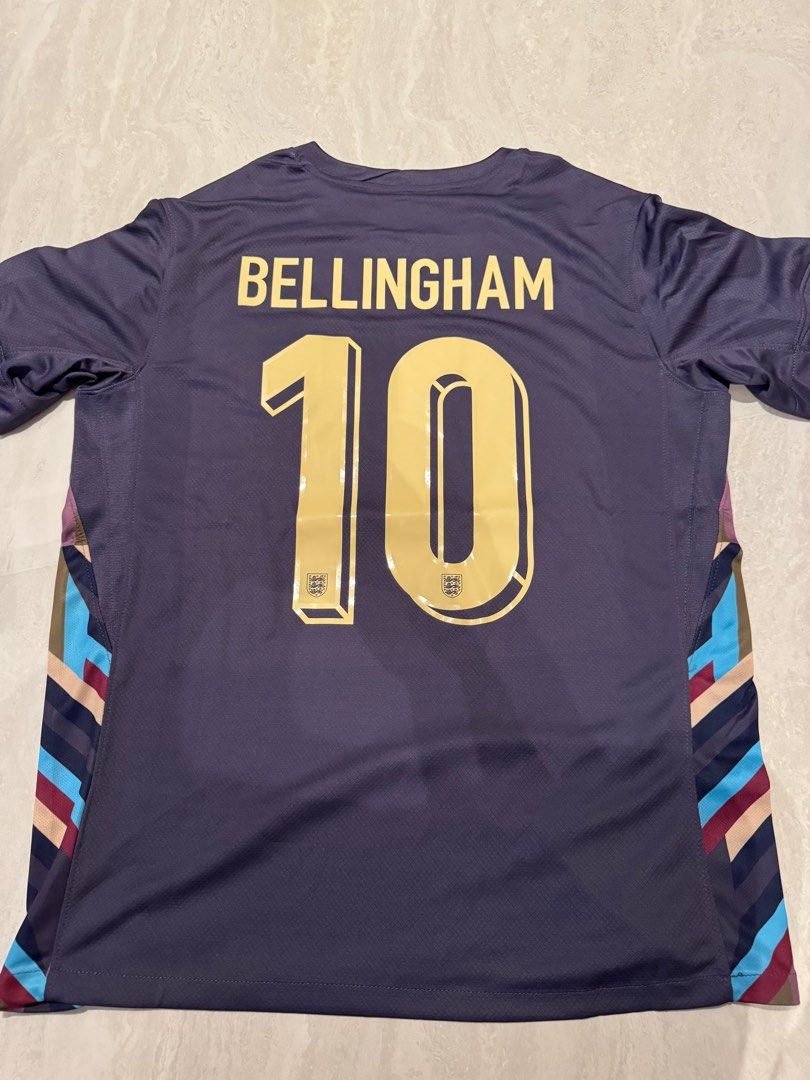 Nuevo! Jersey Inglaterra Eurocopa 2024 Visita Azul Bellingham 10 Talla L.