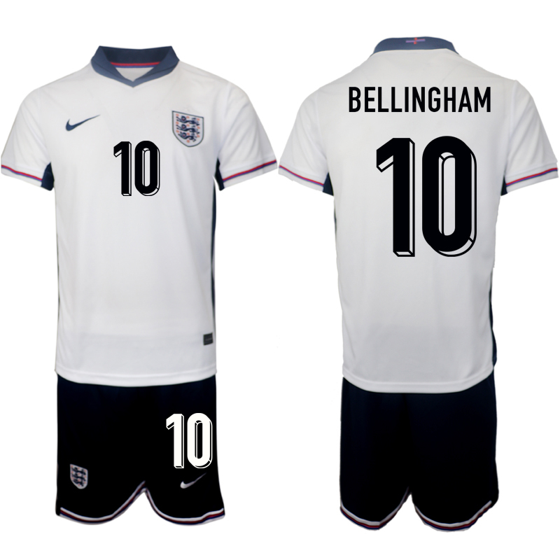 Nuevo! Jersey Inglaterra Eurocopa 2024 Titular Blanca Bellingham 10 Talla L.