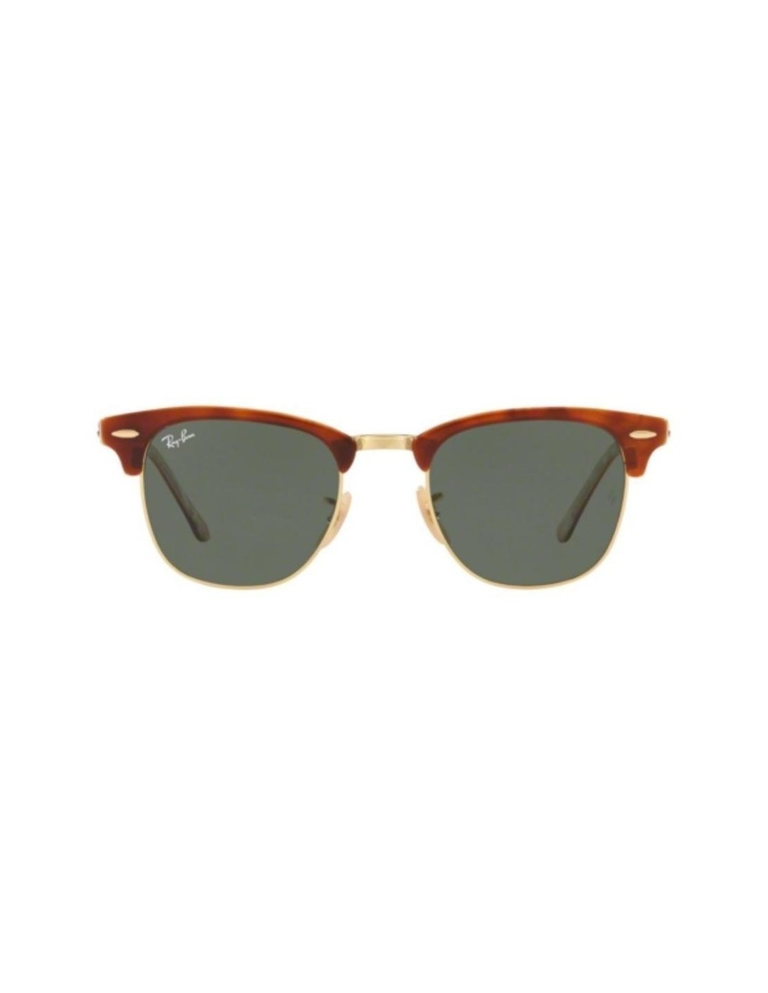 Lentes de sol Ray Ban Rb3016 W3374e Clubmaster Negro G 15 Carey Original