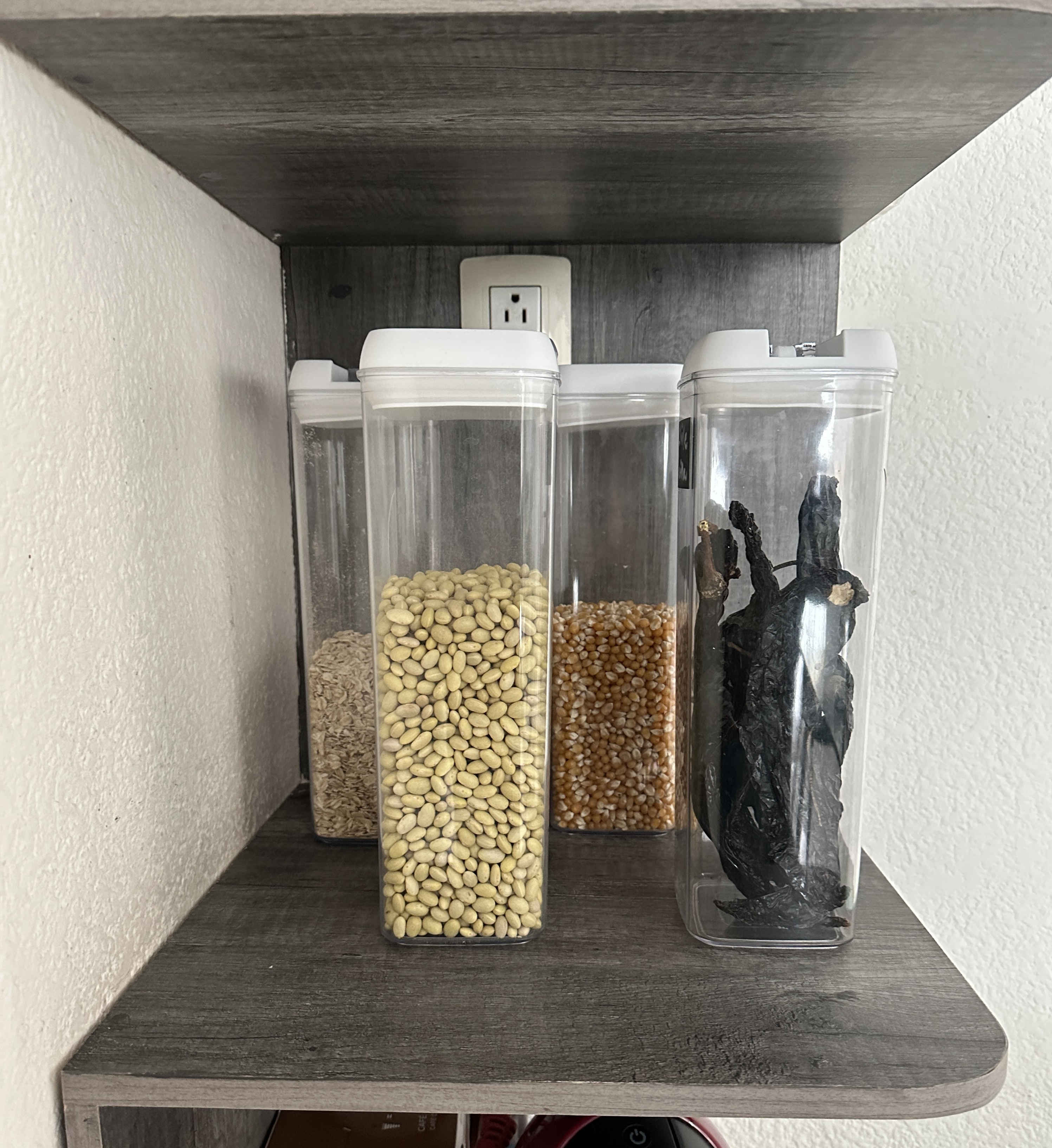  Set De 4 Contendores Herméticos De 1.9L Para Alimentos con Tazas Medidoras y Medidor de Espagueti 