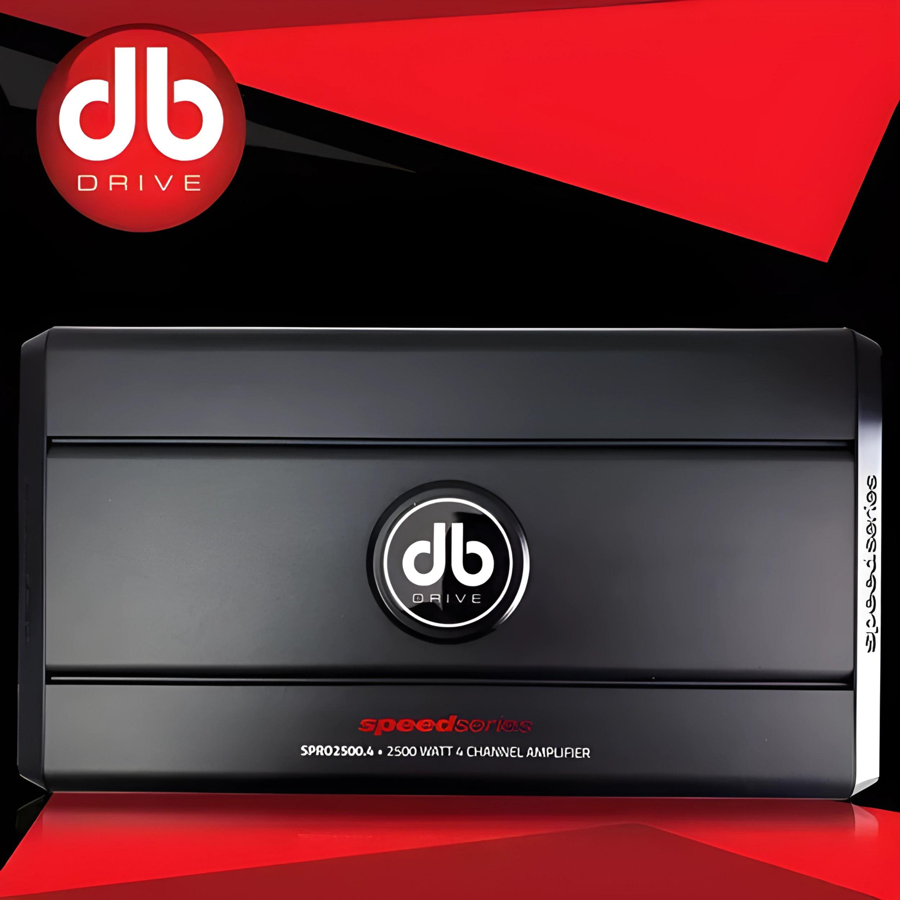 Amplificador de 4 Canales DB Drive SPRO2500.4 Speed Series: Potencia y Versatilidad en Audio de Alta Calidad.