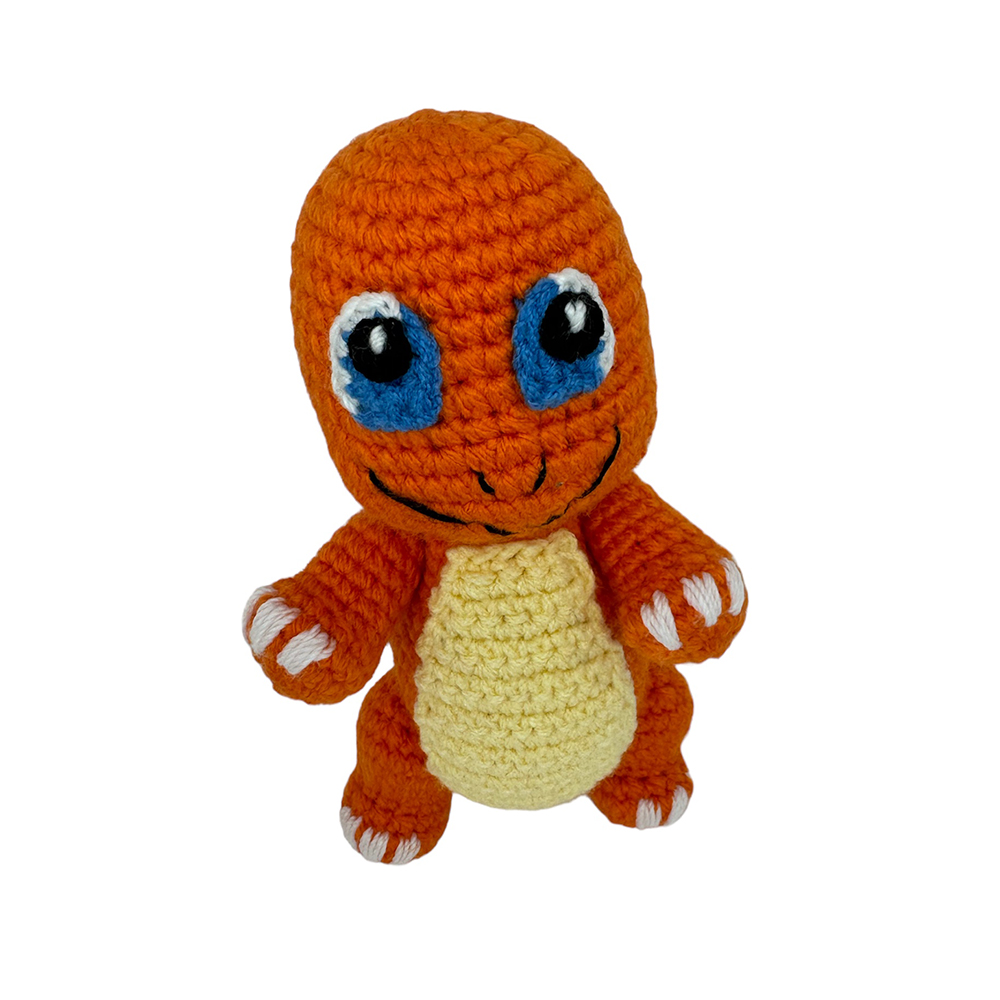 Charmander Poke Tejido Amigurumi Hecho A Mano 18 Cm. DM 