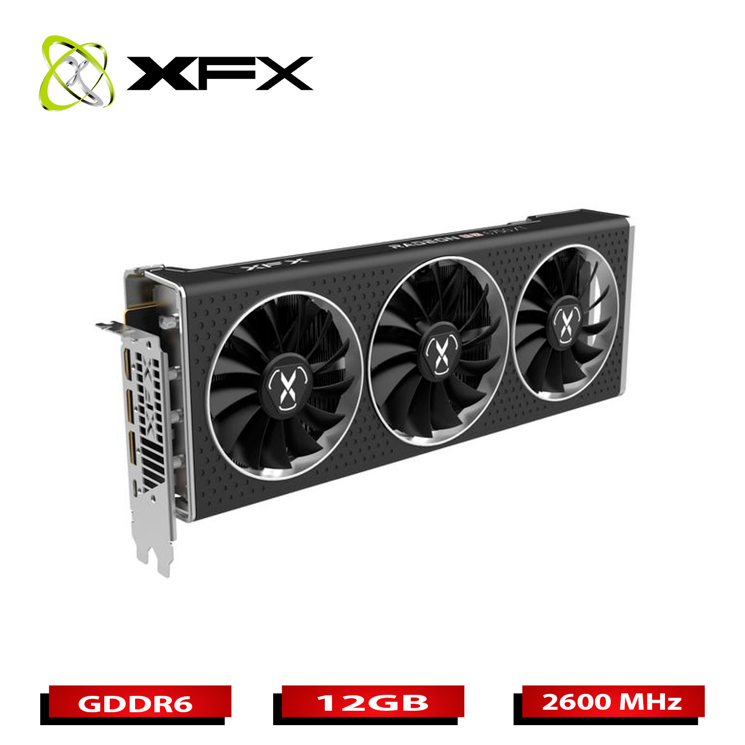 Tarjeta de Video XFX RX 6750 XT AMD Radeon QICK319 12GB 192bit GDDR6 PCI Express 4.0.